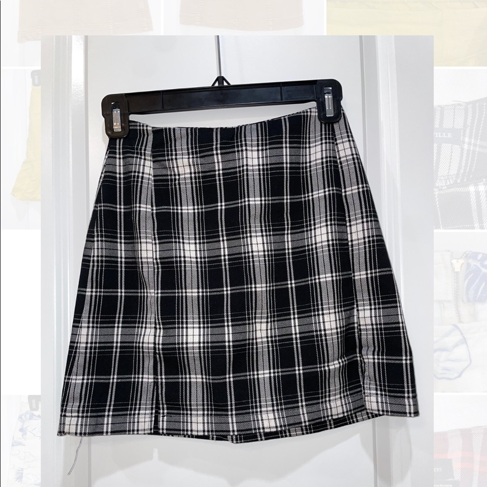 Brandy Melville Plaid Mini Skirt